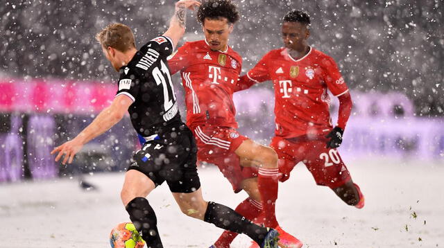 Bayern Múnich empató 3-3  con equipo que se encuentra en descenso y en una cancha con granizada.