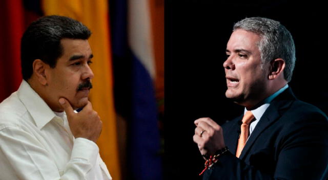 Nicolás Maduro, presidente de Venezuela e Iván Duque, presidente de Colombia.