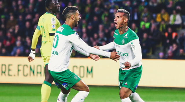Saint-Étienne con Trauco empató 1-1 y va en el puesto 13.