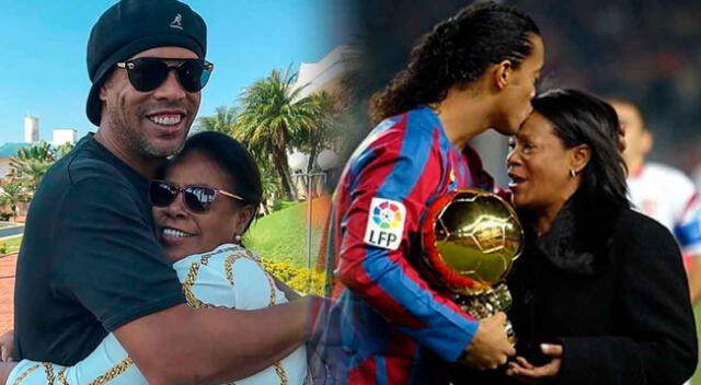 Ronaldinho mostró su dolor por la muerte de su madre.