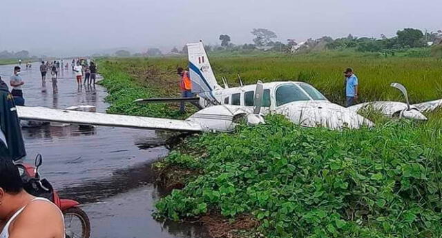 avioneta sufre de aparatoso accidente