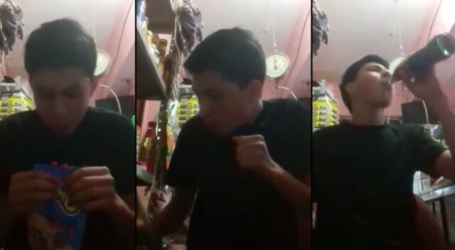 Peculiar video del joven en la tienda se viralizó en las redes sociales.