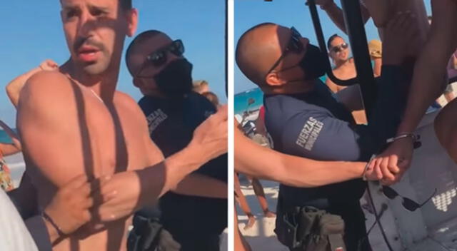 Detienen a una pareja homosexual en una playa de México por besarse