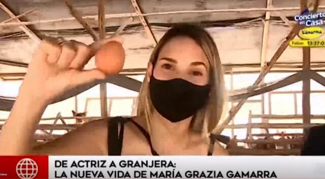 María Grazia Gamarra se convierte en granjera junto a su esposo.