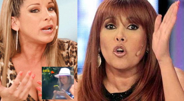Sofía Franco indignada que las cámaras de 'Magaly TV: La Firme' la sigan.