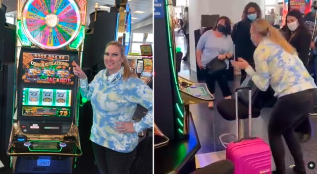 El aeropuerto de Las Vegas confirmó la noticia y felicitó a la mujer en las redes sociales.