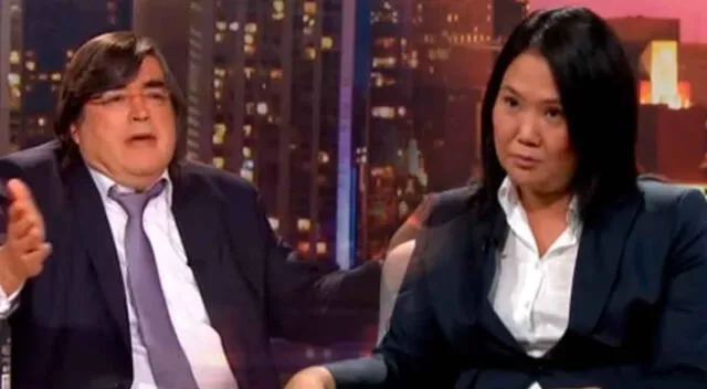 Jaime Bayly y Keiko Fujimori en una entrevista para el archivo.