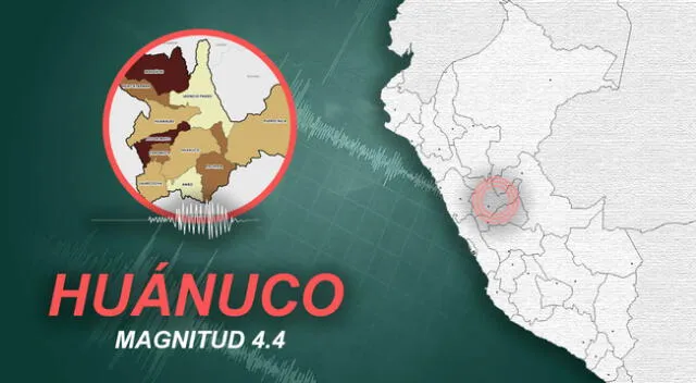 Sismo de 4.4 se registró en Huánuco este 7 de marzo.