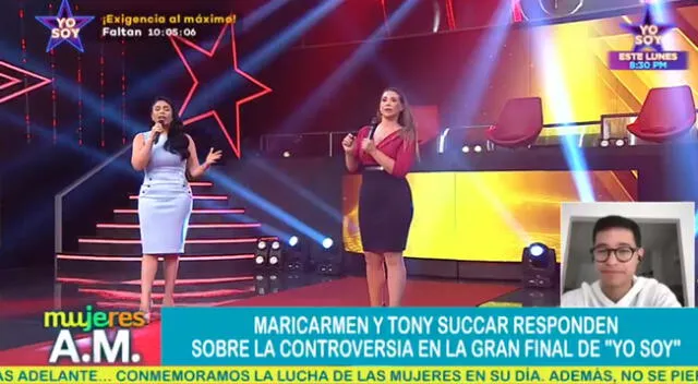 Maricarmen Marín y Tony Succar responden sobre la controversia en la gran final de ‘Yo soy’