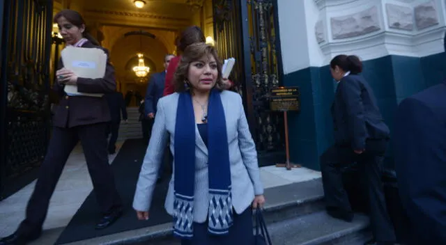 Fiscal de la Nación, Zoraida Ávalos, se presentó este martes ante el Congreso de la República.