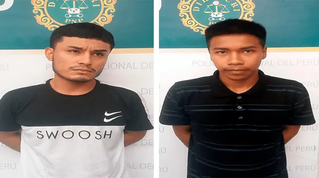 Los delincuentes fueron identificados como Aldair José Viera Suasnabar (19), ‘Aldair’, y Carlos Manuel Pezo Silva (20).