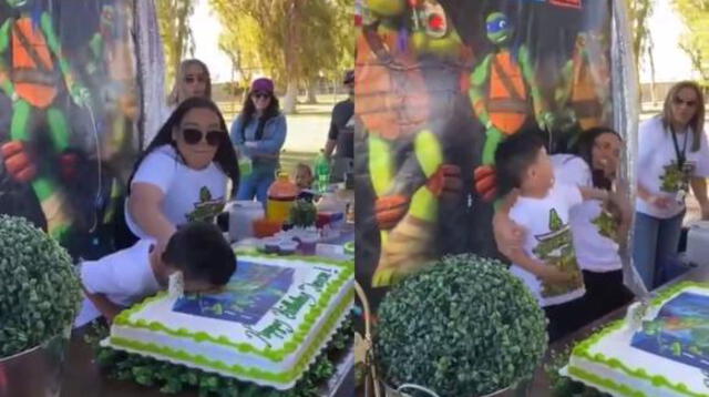 Un video viral muestra el "ataque de ira" de un niño por la broma pesada que le jugó su tía el día de su cumpleaños.