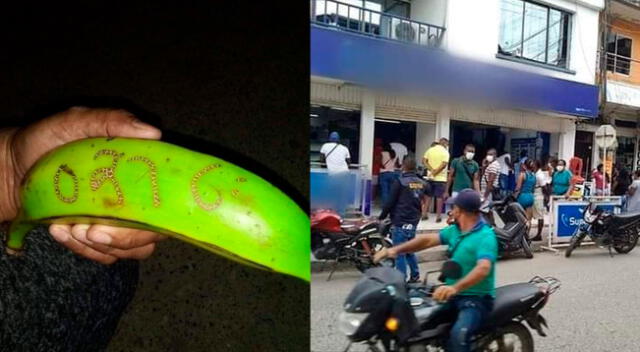 Los ciudadanos fueron a buscar su premio tras apostar los números que aparecieron en el plátano.