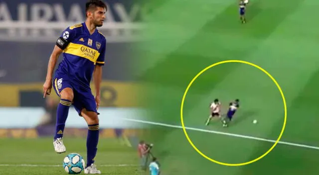 Carlos Zambrano se lució en el gol de Boca Juniors ante River Plate.
