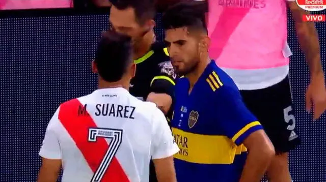 Carlos Zambrano fue expulsado en el Superclásico Boca vs. River.