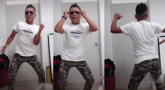 Baile del imitador de Christian Cueva se hizo viral en las redes sociales.