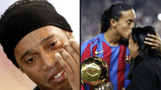Ronaldinho devastado por el fallecimiento de su madre: “Bebe desde la mañana hasta el otro día”