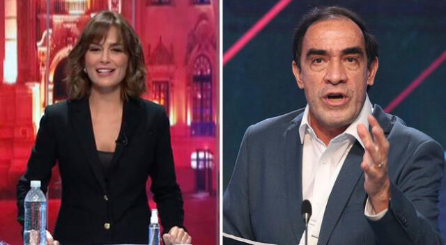 Mávila Huertas comete equivocación en vivo durante debate.