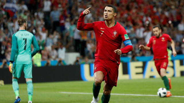 Cristiano Ronaldo listo para festejar en las Eliminatorias a Qatar.