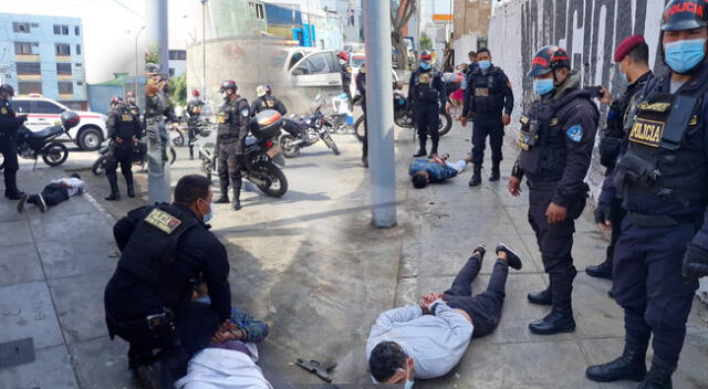 Policías capturaron a sicarios en el Callao.