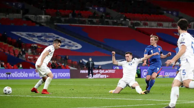 Inglaterra no tuvo piedad y goleó 5-0 a San Marino.