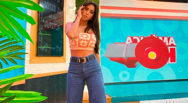 Melissa Paredes se siente feliz por el rating del programa América hoy.