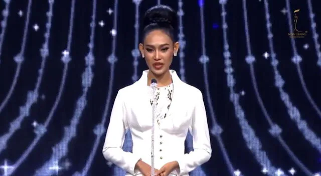 La representante de Myanmar, Han Lay en el certamen Miss Grand Internacional