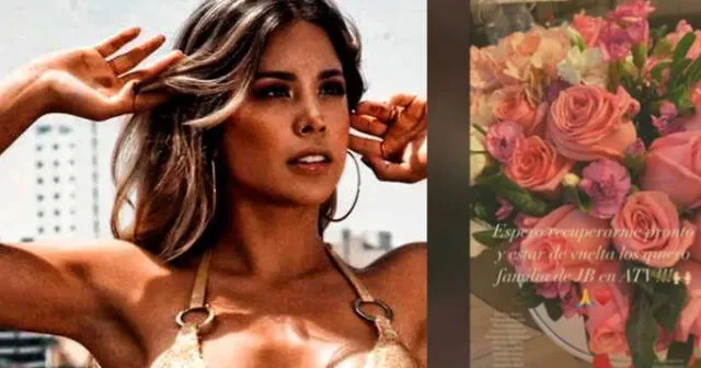JB en ATV envió arreglo floral a Gabriela Serpa tras estar enferma