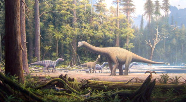 Los dinosaurios dominaron la Tierra como especie durante el jurásico, y aparecieron muchos grupos nuevos.