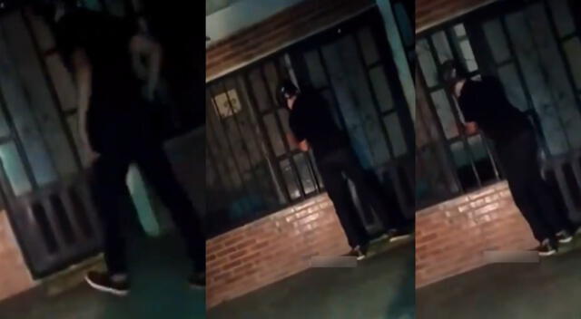 Peculiar video del joven se viralizó en las redes sociales.