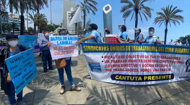 Trabajadores del Club Regatas Lima en suspensión perfecta son cesados.