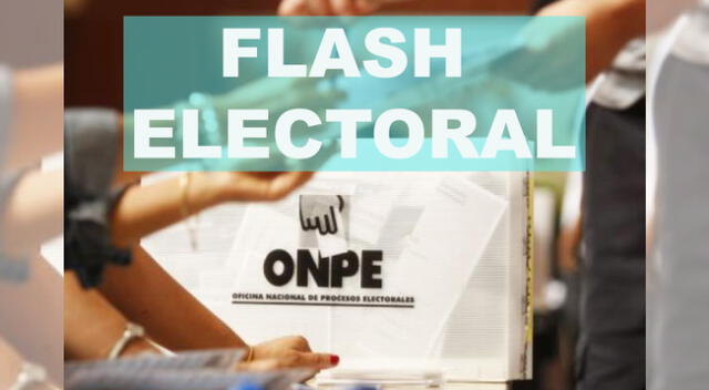 No te pierdas el flash electoral de la ONPE a las 11 de la noche.