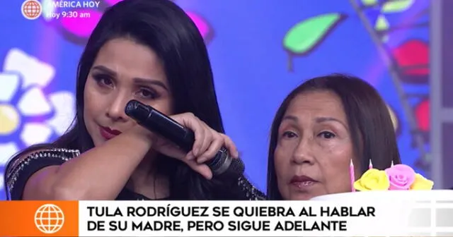 Tula Rodríguez se quiebra al hablar por primera vez tras fallecimiento de doña Clarita.