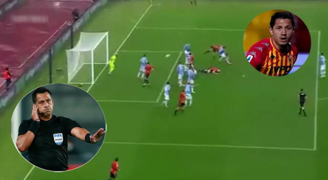 Gol anulado a Gianluca Lapadula se hizo viral en las redes sociales.