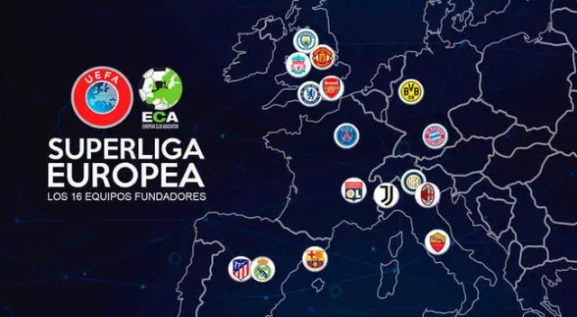 UEFA se pone firme y no quiere que clubes europeos participen en Superliga.
