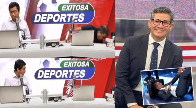 Erick Osores reaccionó a la caída en vivo de su excompañero Gonzalo Núñez.