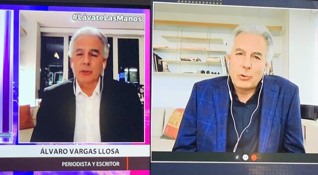 Álvaro Vargas Llosa se presentó en dos programas a la vez y redes explota.