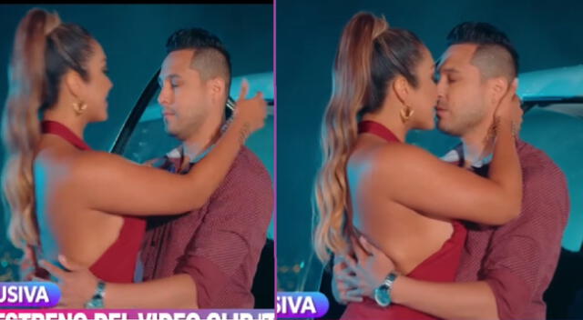 Isabel Acevedo y Jonathan Rojas protagonizan beso en videoclip.