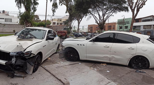 Sujeto que manejaba lujoso Maserati causó accidente en San Isidro.