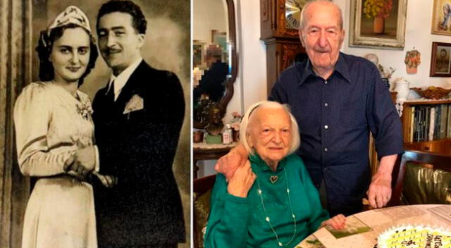 Rinaldo Duranti de 105 y Giuseppina Villa, de 101 años, cariñosamente llamados Nando y Nuccia, es la pareja más longeva de Monza.