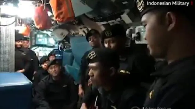 Indonesia: filtran emotiva despedida de la tripulación del submarino antes de hundirse en Bali.