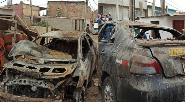 Auto fue incendiado durante desalojo a invasores en VES.