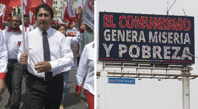 Vladimir Cerrón expresó su rechazo de los mensajes en paneles LED contra el comunismo.