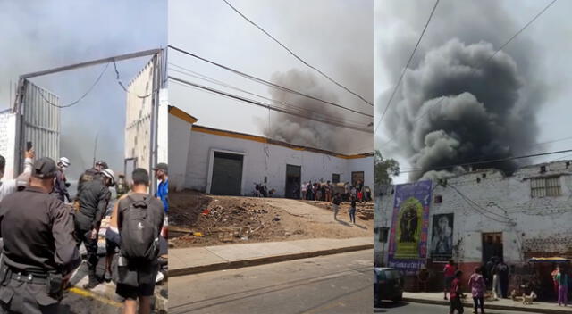 Incendio en casona de Barrios Altos.