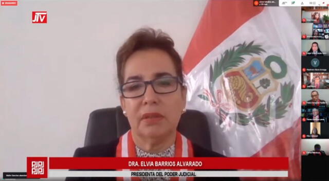 La Presidenta del Poder Judicial, Elvia Barrios Alvarado pidió que las juezas y jueces que pongan el hombro y corazón