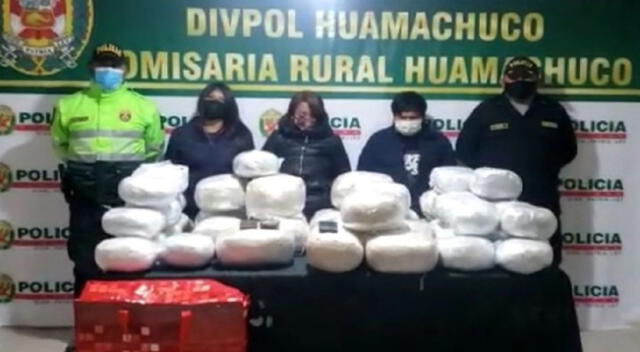 Los detenidos y la droga decomisada fueron trasladados a la ciudad de Trujillo para ponerlos a disposición del Departamento Antidrogas para las investigaciones respectivas.