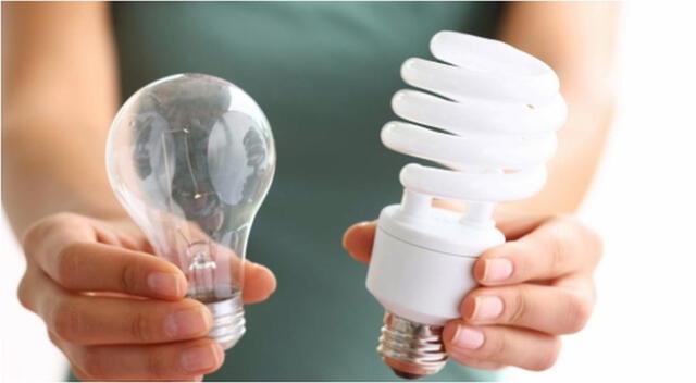 Cambia los focos antiguos por ahorradores tipo LED. Consumen menos y duran más.
