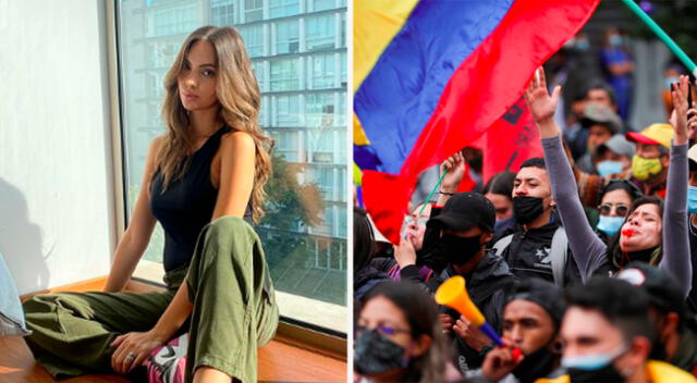 Natalie Vértiz se pronunció sobre crisis en Colombia.