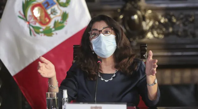 Premier Violeta Bermúdez ofreció conferencia de prensa en el marco de la segunda ola del coronavirus.