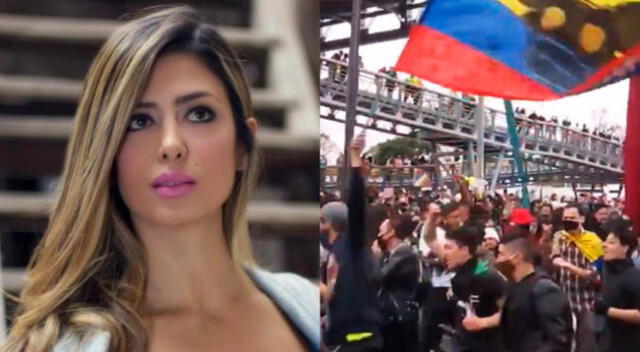 La modelo Claudia Ramírez, que radica actualmente en Colombia, se mostró preocupada por el alza de contagios de coronavirus tras las protestas.